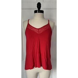 Wet Seal Red Halter Top Tee Shirt Womens Small